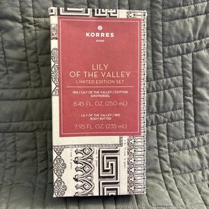 Korres Iris Lily of the Valley Limited Edition Set Body Butter & Shower Gel New